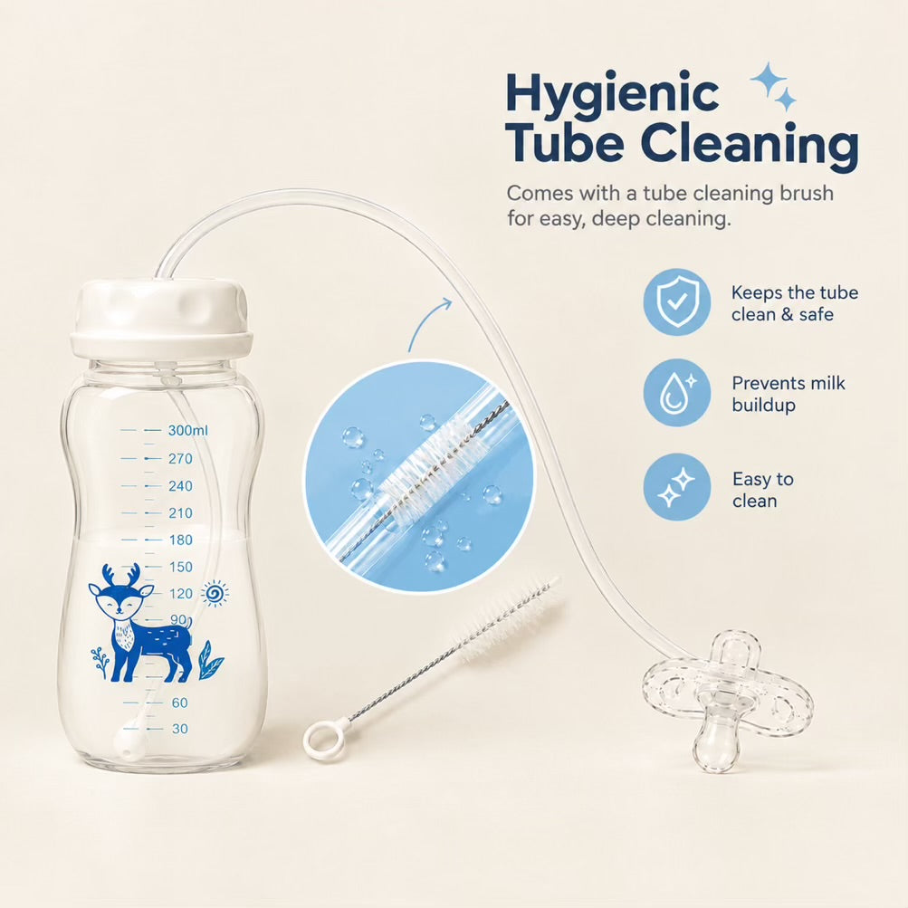 [300ML(Pacifier nipple)with 2 nipples]