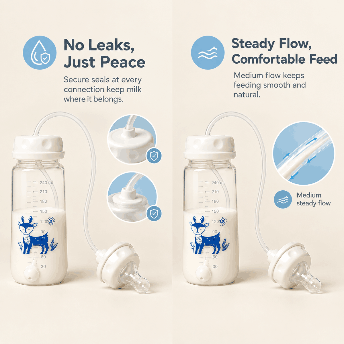 Make feedings easier with MELO™ Hands-Free Feeder