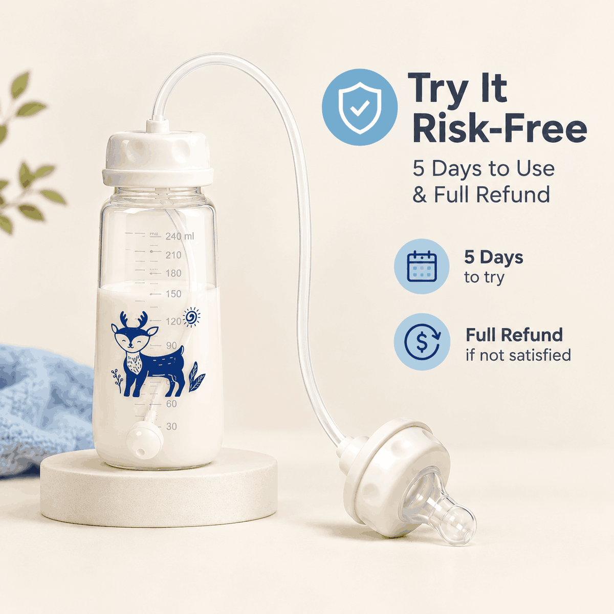 Make feedings easier with MELO™ Hands-Free Feeder
